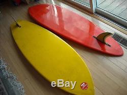 Surfboard, vintage, 1970, yellow, australia