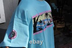 T&C Surfboards Town Country Party OG Vintage 1980's Neon Blue XL Surfing T-Shirt