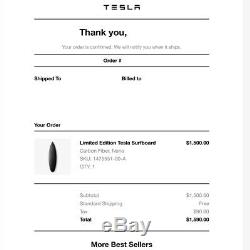 Tesla Surfboard Brand New Sold Out Only 200 in the World In Hand SHIP ASAP