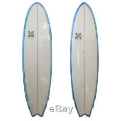 The Big Boy Fish Poly Surfboard Fish 7'3 x 22 x 3 by JK 7ft
