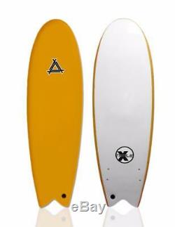 Triple X 5'10 Soft Top Fishboard Surfboard/Beginner/Kid's/Orange