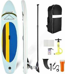 US Inflatable Stand Up Paddle Board Non-Slip EVA Deck Hand Pump Paddle Coiled-Le