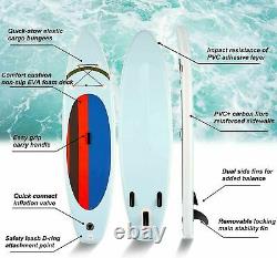 US Inflatable Stand Up Paddle Board Non-Slip EVA Deck Hand Pump Paddle Coiled-Le