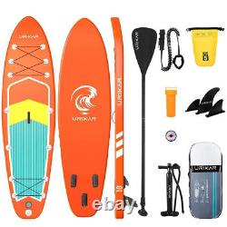 Urikar 10' FT Long Inflatable Stand Up Paddle Board Complete Kit 6'' Thick SUP