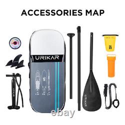 Urikar 10' FT Long Inflatable Stand Up Paddle Board Complete Kit 6'' Thick SUP