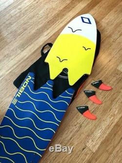 Used 2015 Nobile Split Kite Surf Board Infinity 5'9 Travel Bag/Fins included