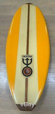 VINTAGE DEXTRA 48 BELLYBOARD BELLY BOARD SURFBOARD 1960s SURFING ALL ORIGINAL