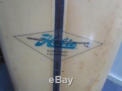 VINTAGE signed GARY PROPPER, HOBIE, 116 LONG BOARD SURFBOARD
