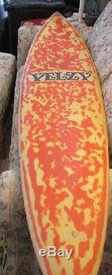 Velzy Surfboard 6' 9 Rare Short Dale Vintage Collectible