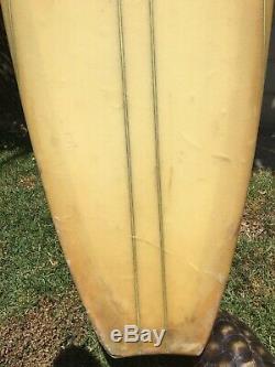 Vintage 10 1966 UFO Noserider by RICK Surfboards with original fin
