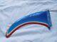 Vintage 10 Rainbow Longboard Surfboard Center Fin Red White And Blue