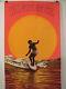 Vintage 1960s 70s Hawaii Surf Poster Surfing Travel