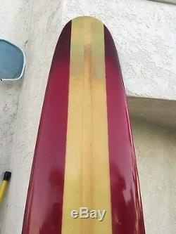 Vintage 1961 Gordon & Smith 9'3 Surfboard La Jolla Address Restored Very Clean