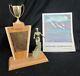 Vintage 1962 West Coast Surfboard Championships Trophy & Program Leroy Grannis