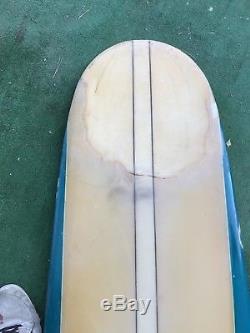 Vintage 1966 Rick UFO Longboard 98 Single Fin Surfboard