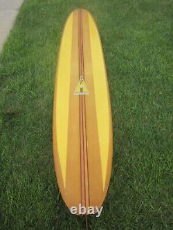 Vintage 1966 Royal Hawaiian Longboard Surfboard 9' 8