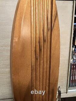 Vintage 1970's Trophy House Surfboard Trophy Honolulu Hawaii Surfing Solid Wood