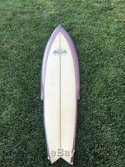 Vintage 1970s Aipa Single Wing Stinger Swallow Tail Surfboard Hawaii