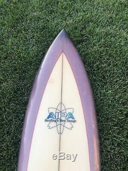 Vintage 1970s Aipa Single Wing Stinger Swallow Tail Surfboard Hawaii