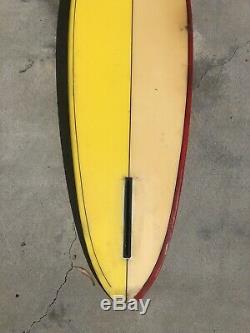 Vintage 1970s Chris Hawk Single Fin Surfboard