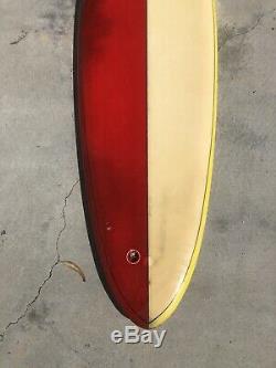 Vintage 1970s Chris Hawk Single Fin Surfboard