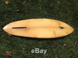 Vintage 1970s era Harbour surfboard GREEN 62 single fin