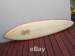 Vintage 1977 hanley pipeline gun surfboard surfer surfing longboard hawaii surf