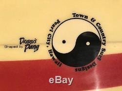 Vintage 1980's Town & Country Hawaii Twin Fin Surfboard Excellent Condition