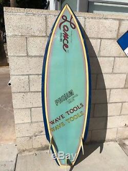 Vintage 1981 Wave Tools Surfboard by Lance Collins early Thruster 6'0