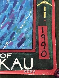 Vintage 1989-90 Quiksilver Eddie Aikau Would Go Waimea Bay Hawaii Rare Poster