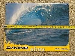 Vintage 2 Sided Dakine Bruce & Andy Irons Surfing Display Sign Foamboard Poster