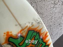 Vintage 4ft Craig Cronin Signed Personalized Surfboard for Florida Waves No Fins