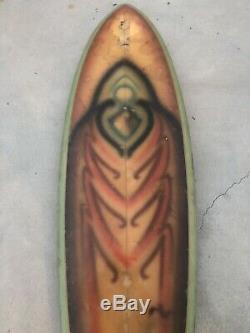 Vintage 65 Psychedelic Surfboard Single Fin
