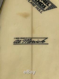 Vintage Al Merrick Twin Fin Surfboard 1980s