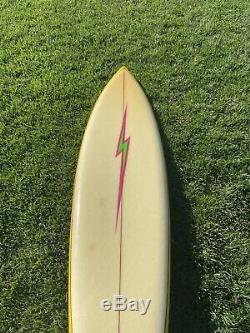 Vintage Early 1979s Lightning Bolt Surfboard Vintage