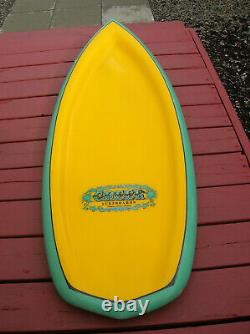 Vintage Greek kneeboard bellyboard surfing surfboard surfer 1960s sweet color