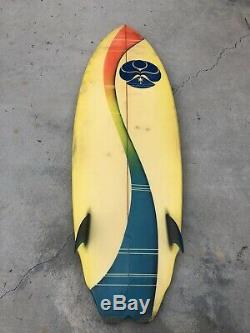 Vintage HIC Twin Fin Surfboard Hawaii