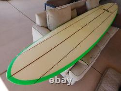 Vintage HOBIE 10' SurfBoard TRIPLE STRINGER Wood Tail Deck LongBoard NICE