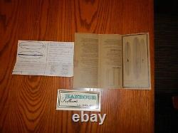 Vintage Harbour surfboard price list card, Letters, Decal surfing set 1960s