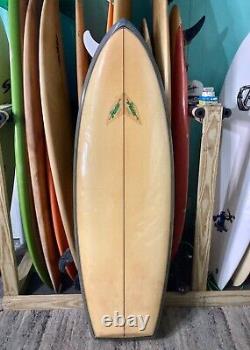 Vintage Hobie Twin Fin Surfboard