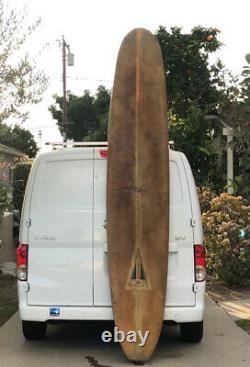 Vintage Leedy Longboard Surfboard Log 1960s