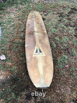 Vintage Leedy Longboard Surfboard Log 1960s