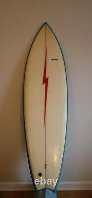 Vintage Lightning Bolt Surfboard Gerry Lopez