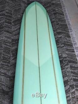 Vintage Longboard Surfboard Bing Pipeliner Model 10' Super Clean Coke Bottle Grn