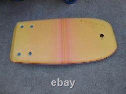 Vintage Morey Boogie 139 Red Edge bodyboard boogieboard board with fins