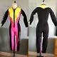 Vintage Neoprene Spellout Neon Wetsuit Henderson Usa 80s 90s Cali Surf Size M