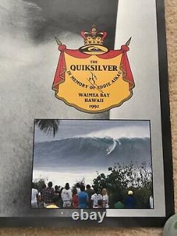 Vintage Quiksilver Eddie Aikau Would Go 1992 Waimea Bay Hawaii Rare & Oop Poster