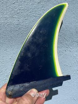 Vintage Rainbow Colors Surfboard Fin 3 Color Rare 1970s (THIS IS THE ONE)