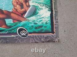 Vintage Rick Rietveld Last Judgement Hawaii Surfing Advertising Promo Art Poster