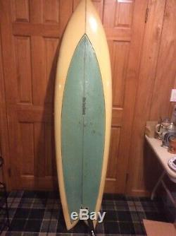 Vintage Rise Surfboard. 1978 Fish Shaped By Tom Eadon New Jersey